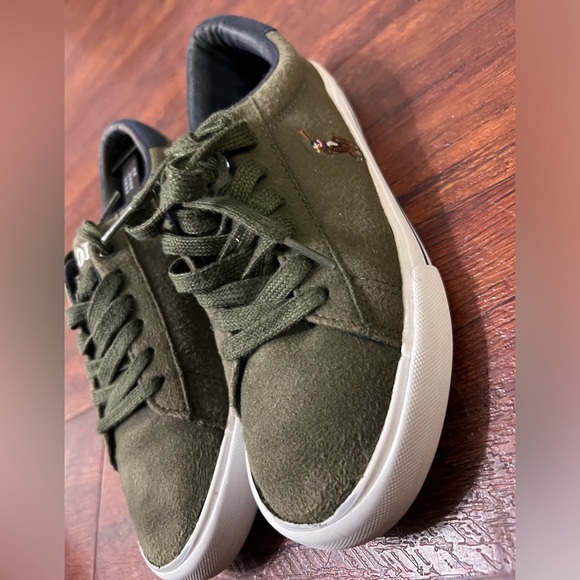POLO RALPH LAUREN Big Boys Easten II Casual Sneakers from Finish Line Olive - Picture 3 of 8